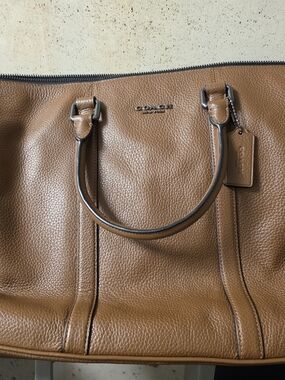 Coach Men's Messenger Bag in Tan Brown